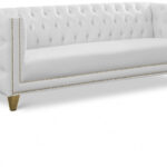 Michelle 90" Vegan Leather Upholstered Sofa
