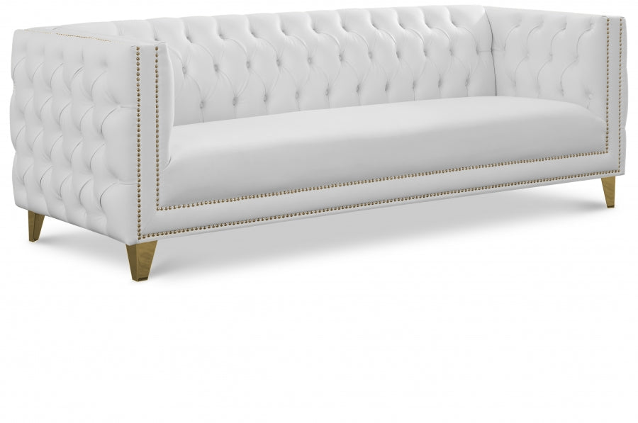 11454.jpg Michelle 90" Vegan Leather Upholstered Sofa - Image 1