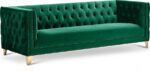 Michelle 90" Velvet Upholstered Sofa - Image 4