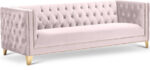 Michelle 90" Velvet Upholstered Sofa - Image 6