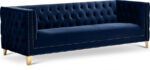 Michelle 90" Velvet Upholstered Sofa - Image 3
