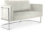 Casa 63.5" Velvet Upholstered Loveseat - Image 4