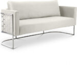 Casa 75.5" Velvet Upholstered Sofa - Image 4