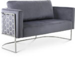 Casa 63.5" Velvet Upholstered Loveseat - Image 2