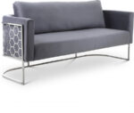 Casa 75.5" Velvet Upholstered Sofa - Image 2