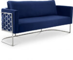 Casa 75.5" Velvet Upholstered Sofa - Image 3