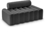 Melody 58" Velvet Upholstered Loveseat - Image 2
