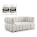 Gwen 68" Velvet Upholstered Loveseat - Image 5