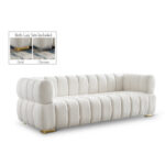 Gwen 91" Velvet Upholstered Sofa - Image 5