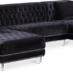 Moda 127" Velvet Upholstered 3pc. Sectional