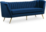 Margo 88" Velvet Upholstered Sofa - Image 3