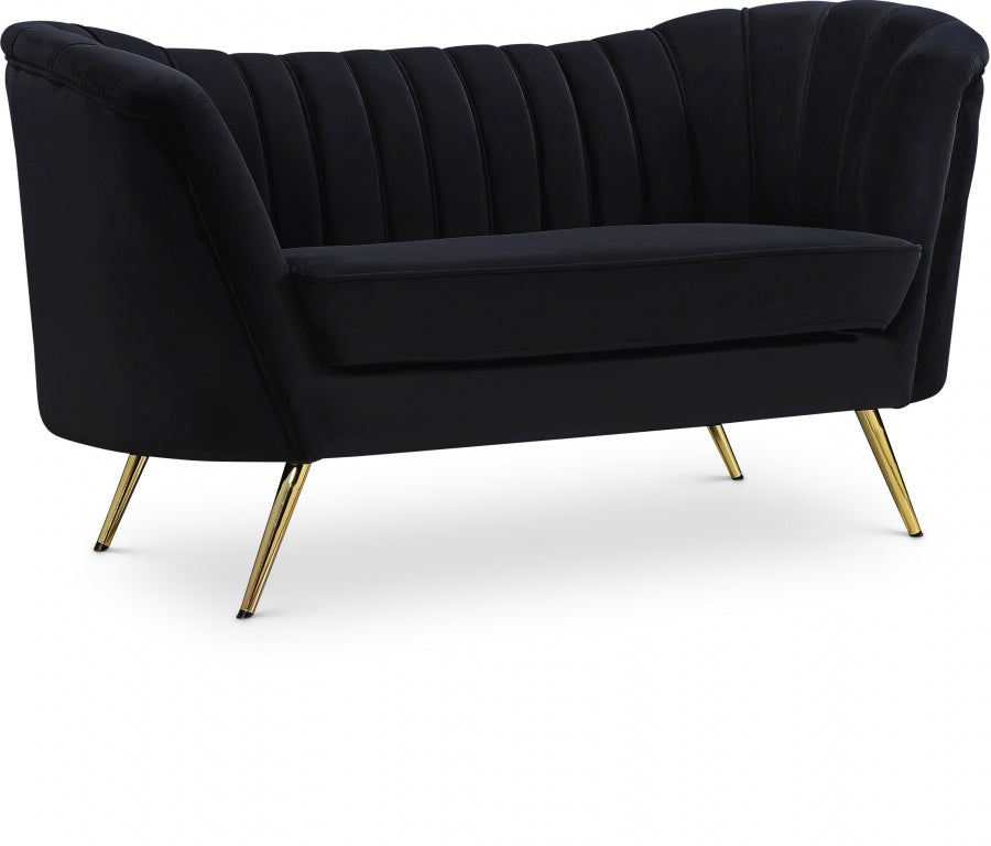 1647.jpg Margo 65" Velvet Upholstered Loveseat - Image 1