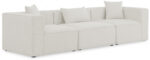 Cube 108" Fabric Upholstered 3pc. Modular Sofa - Image 3