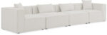 Cube 144" Fabric Upholstered 4pc. Modular Sofa - Image 3