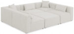 Cube 108" Fabric Upholstered 6pc Modular Sectional - Image 3