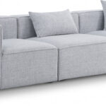 Cube 108" Fabric Upholstered 3pc. Modular Sofa