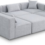 Cube 108" Fabric Upholstered 6pc Modular Sectional