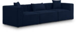 Cube 108" Fabric Upholstered 3pc. Modular Sofa - Image 2