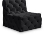 Tuft Velvet Upholstered Armless Modular Chair