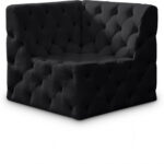 Tuft Velvet Upholstered Corner Modular Chair