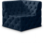 Tuft Velvet Upholstered Corner Modular Chair - Image 3