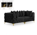 Tremblay 79" Velvet Upholstered 2pc. Modular Loveseat