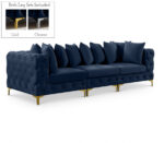 Tremblay 109" Velvet Upholstered 3pc. Modular Sofa - Image 3
