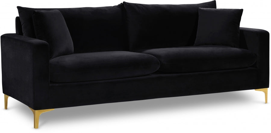 2066.jpg Naomi 81.5" Velvet Upholstered Sofa - Image 1