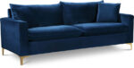 Naomi 81.5" Velvet Upholstered Sofa - Image 3
