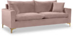 Naomi 81.5" Velvet Upholstered Sofa - Image 7