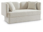 Marcel 68" Boucle Fabric Upholstered Loveseat - Image 3