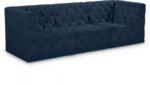 Tuft 99" Velvet Upholstered 3pc. Modular Sofa - Image 3