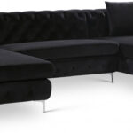 Gail 127" Velvet Upholstered 3pc. Sectional