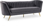 Margo 88" Velvet Upholstered Sofa - Image 2