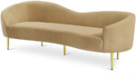 Ritz 85.5" Velvet Upholstered Sofa - Image 5