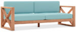 Anguilla 83" Water Resistant Fabric Upholsetered Outdoor Patio Sofa - Image 3
