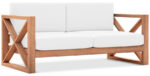 Anguilla 65" Water Resistant Fabric Upholsetered Outdoor Patio Loveseat - Image 4