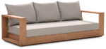 Tulum 87" Water Resistant Fabric Upholstered Outdoor Patio Sofa - Image 2
