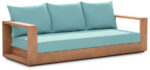 Tulum 87" Water Resistant Fabric Upholstered Outdoor Patio Sofa - Image 3