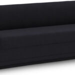Kimora 86.5" Linen Textured Fabric Upholstered Sofa