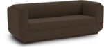 Kimora 86.5" Linen Textured Fabric Upholstered Sofa - Image 3