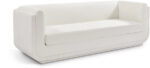 Kimora 86.5" Linen Textured Fabric Upholstered Sofa - Image 2