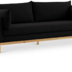 Langham 89.5" Linen Textured Fabric Upholstered Sofa