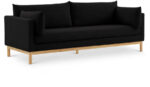 Langham 89.5" Linen Textured Fabric Upholstered Sofa