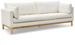 Langham 89.5" Linen Textured Fabric Upholstered Sofa - Image 3
