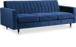 Lola 85" Velvet Upholstered Sofa - Image 2