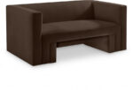 Henson 63" Velvet Upholstered Loveseat - Image 4