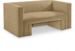 Henson 63" Velvet Upholstered Loveseat - Image 3