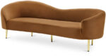 Ritz 85.5" Velvet Upholstered Sofa - Image 7