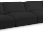 Ease 152" Fabric Upholstered 4pc. Armless Modular Sofa